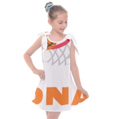 Basketball Lover Gifts For Birthday T- Shirt Basketball Lover Basketball Is In My D N A Basketball H Yoga Reflexion Pose T- Shirtyoga Reflexion Pose T- Shirt Kids  Tie Up Tunic Dress by hizuto