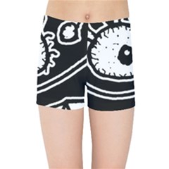 Monstrous Revelation Closeup Kids  Sports Shorts by dflcprintsclothing