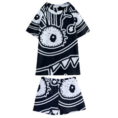 Monstrous Revelation Closeup Kids  Swim T-shirt And Shorts Set by dflcprintsclothing