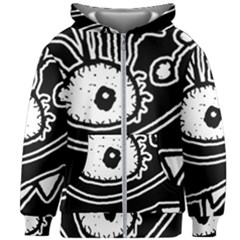 Monstrous Revelation Closeup Kids  Zipper Hoodie Without Drawstring by dflcprintsclothing