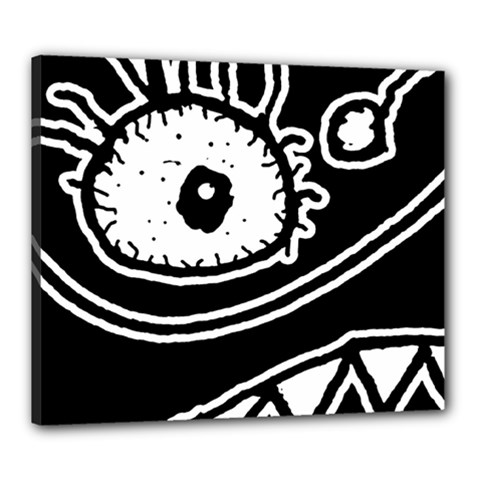 Monstrous Revelation Closeup Canvas 24  X 20  (stretched) by dflcprintsclothing