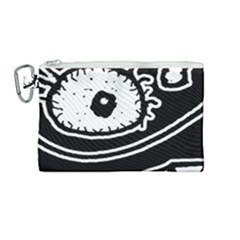 Monstrous Revelation Closeup Canvas Cosmetic Bag (medium) by dflcprintsclothing