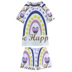 Be Happy T- Shirt Be Happy T- Shirt Yoga Reflexion Pose T- Shirtyoga Reflexion Pose T- Shirt Kids  Swim T-shirt And Shorts Set by hizuto