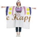 Be Happy T- Shirt Be Happy T- Shirt Yoga Reflexion Pose T- Shirtyoga Reflexion Pose T- Shirt Women s Hooded Rain Ponchos View1