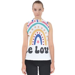 Be Love T- Shirt Be Love T- Shirt Yoga Reflexion Pose T- Shirtyoga Reflexion Pose T- Shirt Mock Neck Shell Top