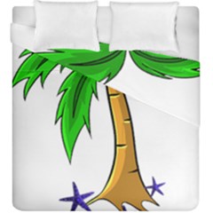 Beach Coconut Tree T- Shirt Beach Coconut Tree T- Shirt Yoga Reflexion Pose T- Shirtyoga Reflexion Pose T- Shirt Duvet Cover Double Side (king Size) by hizuto