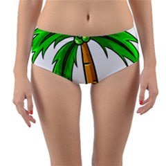 Beach Coconut Tree T- Shirt Beach Coconut Tree T- Shirt Yoga Reflexion Pose T- Shirtyoga Reflexion Pose T- Shirt Reversible Mid-waist Bikini Bottoms by hizuto