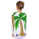 Beach Coconut Tree T- Shirt Beach Coconut Tree T- Shirt Yoga Reflexion Pose T- Shirtyoga Reflexion Pose T- Shirt Kids  Long Sleeve T-Shirt View2