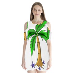 Beach Coconut Tree T- Shirt Beach Coconut Tree T- Shirt Yoga Reflexion Pose T- Shirtyoga Reflexion Pose T- Shirt Shoulder Cutout Velvet One Piece by hizuto