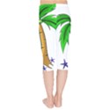 Beach Coconut Tree T- Shirt Beach Coconut Tree T- Shirt Yoga Reflexion Pose T- Shirtyoga Reflexion Pose T- Shirt Kids  Capri Leggings  View2