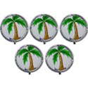 Beach Coconut Tree T- Shirt Beach Coconut Tree T- Shirt Yoga Reflexion Pose T- Shirtyoga Reflexion Pose T- Shirt Mini Round Pill Box (Pack of 5) View1