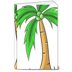 Beach Coconut Tree T- Shirt Beach Coconut Tree T- Shirt Yoga Reflexion Pose T- Shirtyoga Reflexion Pose T- Shirt 8  X 10  Hardcover Notebook by hizuto