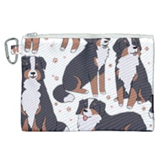 Bernese Mountain Dog T- Shirtbernese Mountain Dog Illustration T- Shirt Yoga Reflexion Pose T- Shirtyoga Reflexion Pose T- Shirt Canvas Cosmetic Bag (xl) by hizuto