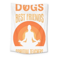 Best Friend T- Shirt Cool Dog Pet Saying T- Shirt Yoga Reflexion Pose T- Shirtyoga Reflexion Pose T- Shirt Medium Tapestry by hizuto