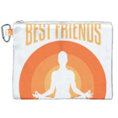 Best Friend T- Shirt Cool Dog Pet Saying T- Shirt Yoga Reflexion Pose T- Shirtyoga Reflexion Pose T- Shirt Canvas Cosmetic Bag (xxl) by hizuto