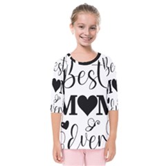 Best Mom Ever Gift T- Shirt Best Knitting Mom Ever T- Shirt Yoga Reflexion Pose T- Shirtyoga Reflexion Pose T- Shirt Kids  Quarter Sleeve Raglan T-shirt