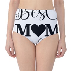 Best Mom Ever Gift T- Shirt Best Knitting Mom Ever T- Shirt Yoga Reflexion Pose T- Shirtyoga Reflexion Pose T- Shirt Classic High-waist Bikini Bottoms by hizuto