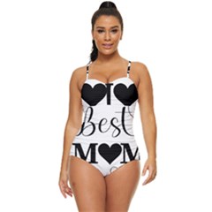 Best Mom Ever Gift T- Shirt Best Knitting Mom Ever T- Shirt Yoga Reflexion Pose T- Shirtyoga Reflexion Pose T- Shirt Retro Full Coverage Swimsuit by hizuto