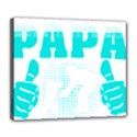 Best Papa Ever T- Shirt Best Papa Ever T- Shirt Yoga Reflexion Pose T- Shirtyoga Reflexion Pose T- Shirt Deluxe Canvas 24  x 20  (Stretched) View1