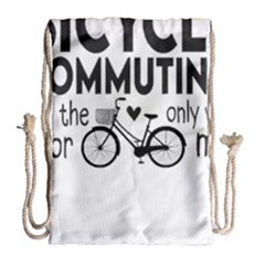 Bicycle T- Shirt Bicycle Commuting Is The Only Way For Me T- Shirt Yoga Reflexion Pose T- Shirtyoga Reflexion Pose T- Shirt Drawstring Bag (large) by hizuto