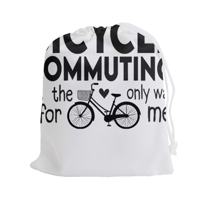 Bicycle T- Shirt Bicycle Commuting Is The Only Way For Me T- Shirt Yoga Reflexion Pose T- Shirtyoga Reflexion Pose T- Shirt Drawstring Pouch (2XL)