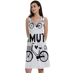 Bicycle T- Shirt Bicycle Commuting Is The Only Way For Me T- Shirt Yoga Reflexion Pose T- Shirtyoga Reflexion Pose T- Shirt Classic Skater Dress by hizuto