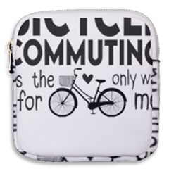 Bicycle T- Shirt Bicycle Commuting Is The Only Way For Me T- Shirt Yoga Reflexion Pose T- Shirtyoga Reflexion Pose T- Shirt Mini Square Pouch by hizuto