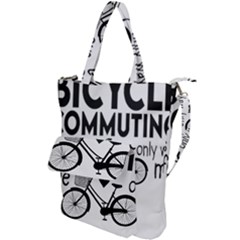 Bicycle T- Shirt Bicycle Commuting Is The Only Way For Me T- Shirt Yoga Reflexion Pose T- Shirtyoga Reflexion Pose T- Shirt Shoulder Tote Bag by hizuto