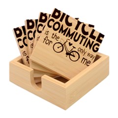 Bicycle T- Shirt Bicycle Commuting Is The Only Way For Me T- Shirt Yoga Reflexion Pose T- Shirtyoga Reflexion Pose T- Shirt Bamboo Coaster Set by hizuto