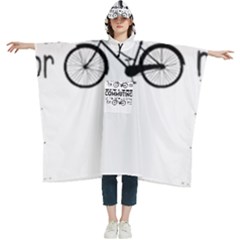 Bicycle T- Shirt Bicycle Commuting Is The Only Way For Me T- Shirt Yoga Reflexion Pose T- Shirtyoga Reflexion Pose T- Shirt Women s Hooded Rain Ponchos by hizuto