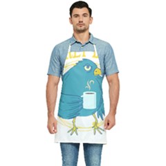 Bird T- Shirt Funny Morning Muffle Saying Design T- Shirt Yoga Reflexion Pose T- Shirtyoga Reflexion Pose T- Shirt Kitchen Apron by hizuto