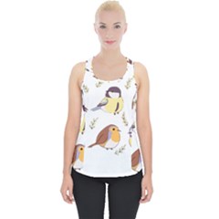 Birds Illustration T- Shirt Cute European Birds Illustration T- Shirt (1) Yoga Reflexion Pose T- Shirtyoga Reflexion Pose T- Shirt Piece Up Tank Top by hizuto