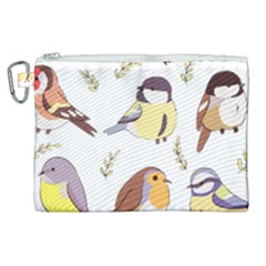 Birds Illustration T- Shirt Cute European Birds Illustration T- Shirt (1) Yoga Reflexion Pose T- Shirtyoga Reflexion Pose T- Shirt Canvas Cosmetic Bag (xl) by hizuto