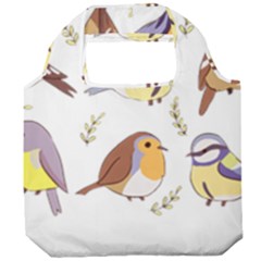 Birds Illustration T- Shirt Cute European Birds Illustration T- Shirt (1) Yoga Reflexion Pose T- Shirtyoga Reflexion Pose T- Shirt Foldable Grocery Recycle Bag by hizuto