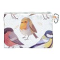 Birds Illustration T- Shirt Cute European Birds Illustration T- Shirt Yoga Reflexion Pose T- Shirtyoga Reflexion Pose T- Shirt Canvas Cosmetic Bag (XL) View2