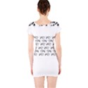 Black And White Cow T- Shirt Black And White Cows Keep On Moooving Cow Puns T- Shirt Yoga Reflexion Pose T- Shirtyoga Reflexion Pose T- Shirt Short Sleeve Bodycon Dress View2