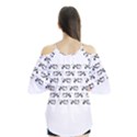 Black And White Cow T- Shirt Black And White Cows Keep On Moooving Cow Puns T- Shirt Yoga Reflexion Pose T- Shirtyoga Reflexion Pose T- Shirt Flutter Sleeve T-Shirt  View2