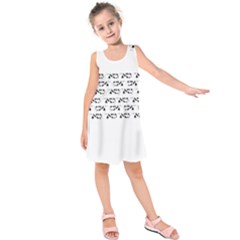 Black And White Cow T- Shirt Black And White Cows Keep On Moooving Cow Puns T- Shirt Yoga Reflexion Pose T- Shirtyoga Reflexion Pose T- Shirt Kids  Sleeveless Dress by hizuto