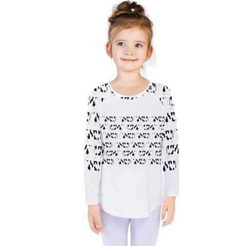 Black And White Cow T- Shirt Black And White Cows Keep On Moooving Cow Puns T- Shirt Yoga Reflexion Pose T- Shirtyoga Reflexion Pose T- Shirt Kids  Long Sleeve T-shirt by hizuto