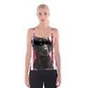 Black Labrador T- Shirt Black Labrador - Black Labrador U S A Flag T- Shirt Yoga Reflexion Pose T- Shirtyoga Reflexion Pose T- Shirt Spaghetti Strap Top View1