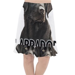 Black Labrador T- Shirt Black Labrador - Labrador Mom T- Shirt Yoga Reflexion Pose T- Shirtyoga Reflexion Pose T- Shirt Fishtail Chiffon Skirt by hizuto