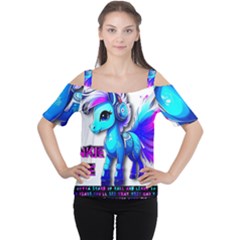 Pinkie Pie  Cutout Shoulder T-shirt