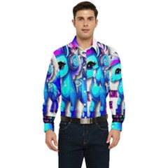 Pinkie Pie  Men s Long Sleeve Pocket Shirt  by Internationalstore