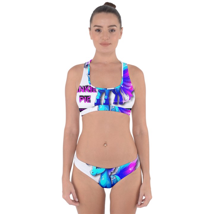 PINKIE PIE  Cross Back Hipster Bikini Set