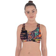 A Little Cat Cross String Back Sports Bra by Internationalstore