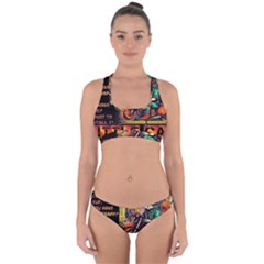 A Little Cat Cross Back Hipster Bikini Set