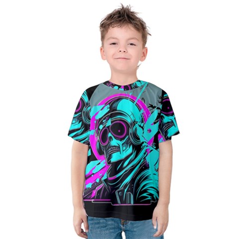 Aesthetic Art  Kids  Cotton T-shirt by Internationalstore