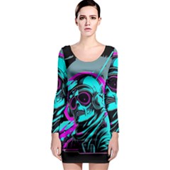 Aesthetic Art  Long Sleeve Bodycon Dress by Internationalstore