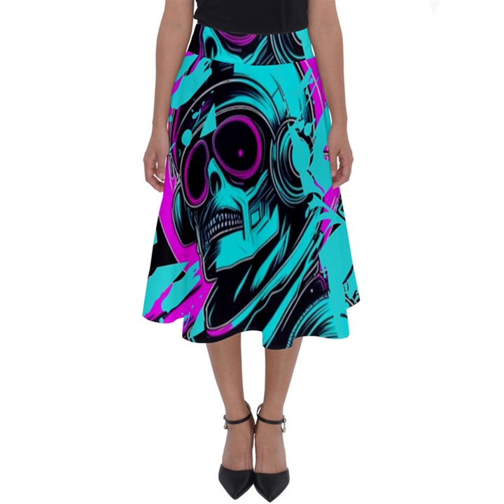 Aesthetic art  Perfect Length Midi Skirt