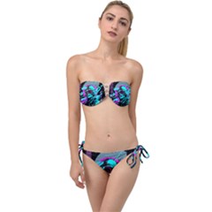 Aesthetic Art  Twist Bandeau Bikini Set by Internationalstore